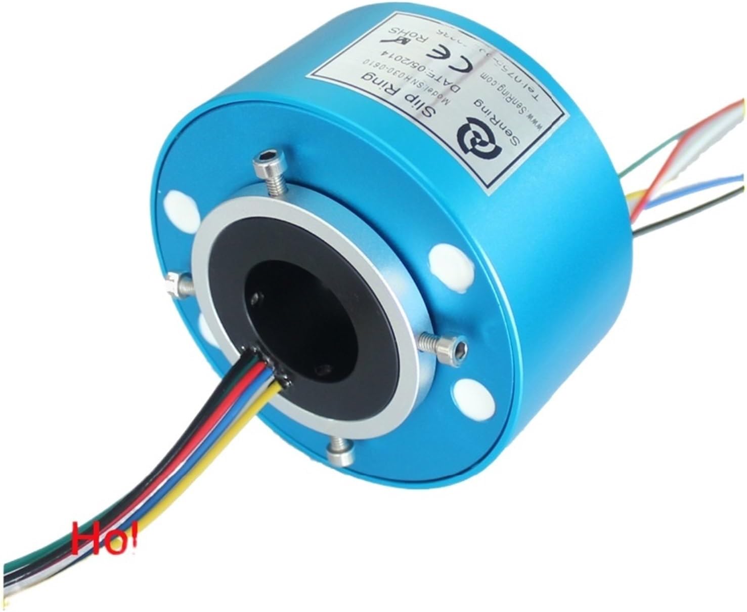 Rotary Union Joint Slip Ring 10A/6 Circuits of bore Size 30mm Through Hole Slip Ring