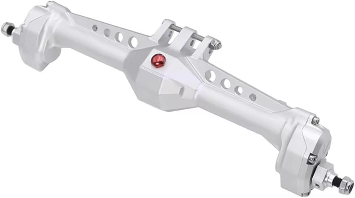 RC Car Accessories Compatible with Vanquish for VS4-10 for Phoenix F10 for LCG 1/10 RC Crawler Car Upgrade Parts Aluminum Front Rear Portal Axle Complete Set(Silver,Rear)