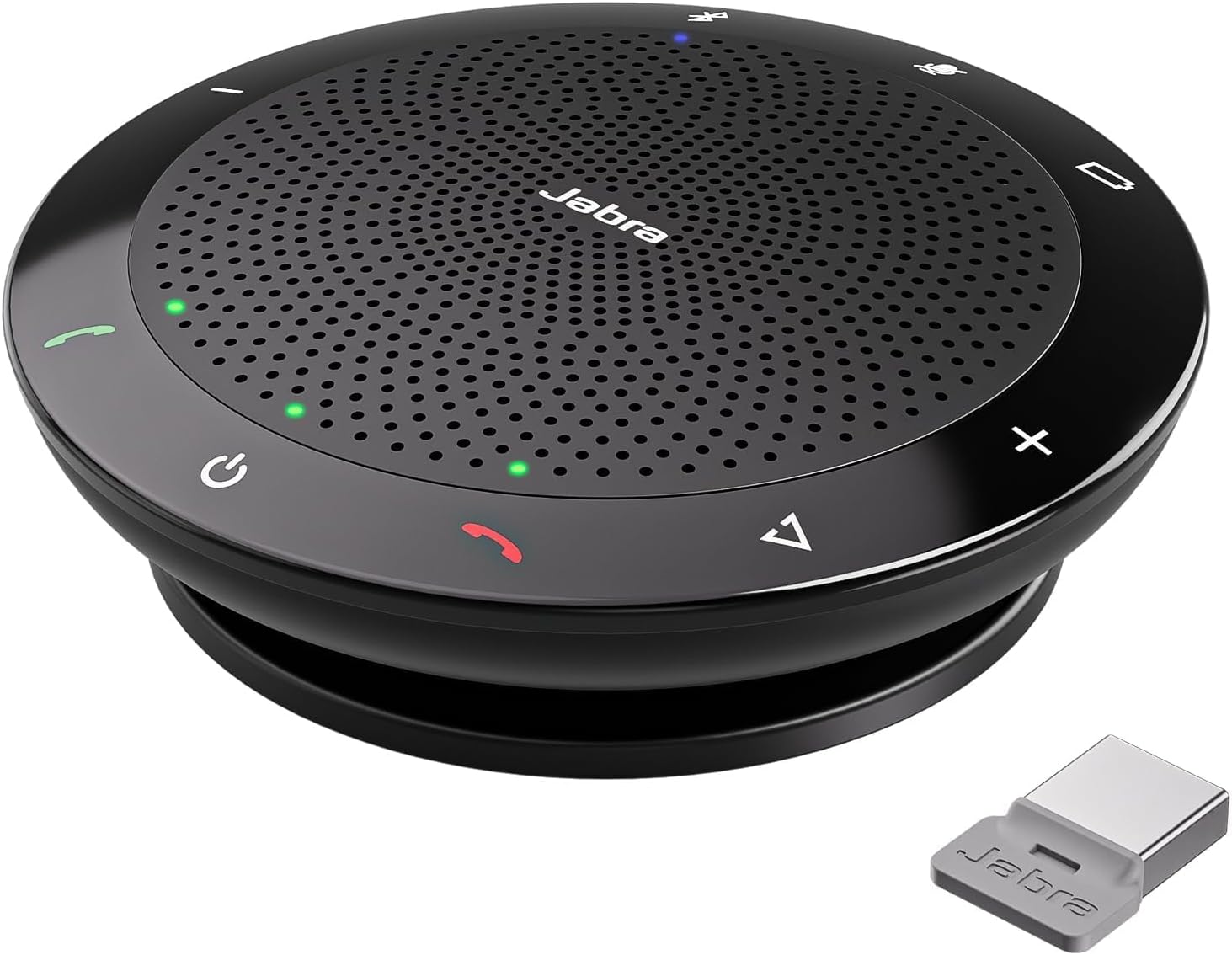 ITSPWR Jabra Speakerphone 510+ UC - Wireless Portable Conference Bluetooth Speaker with Microphone Contains Link 370, Echo Cancellation |Plug&Play| Comes Bundle