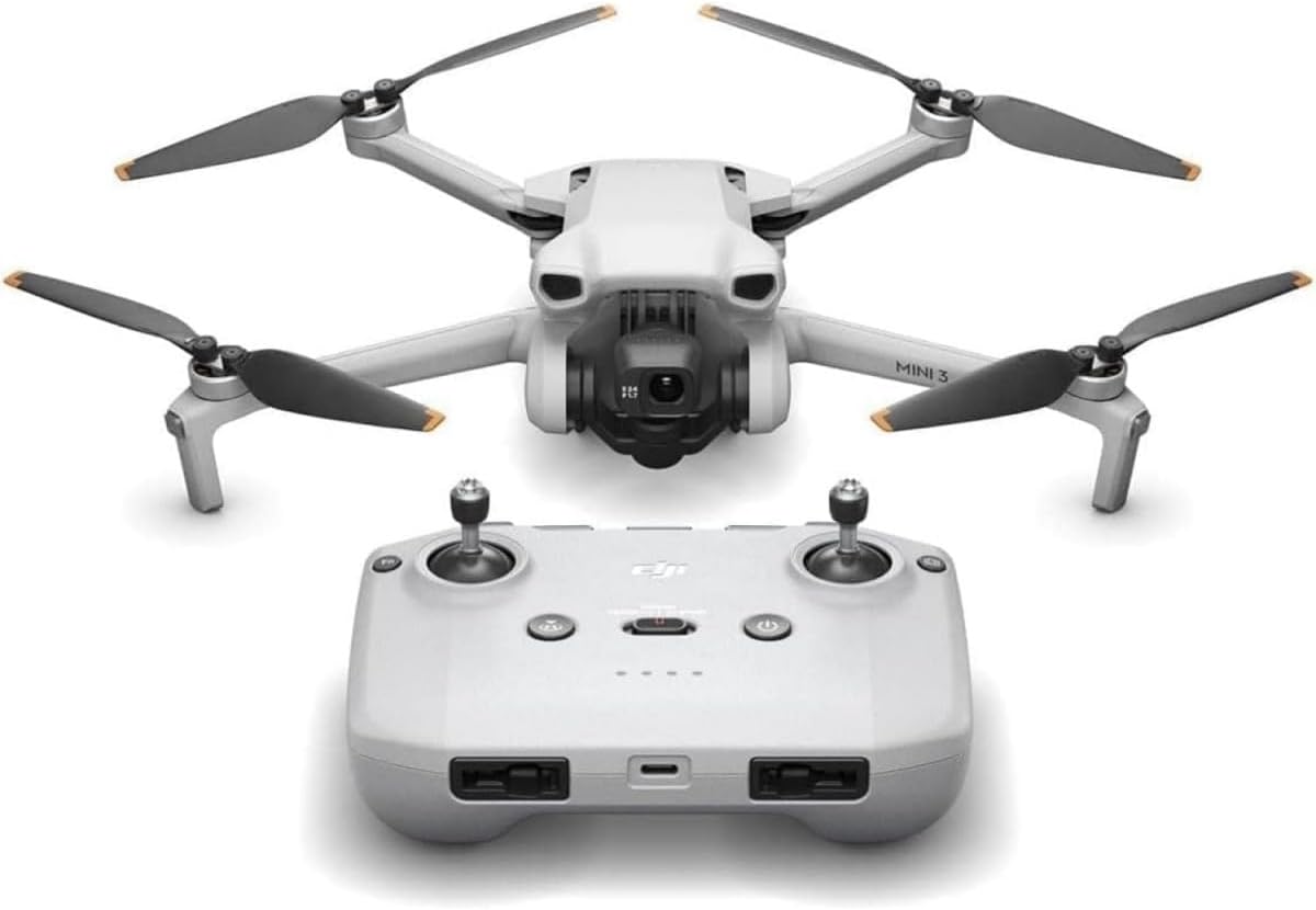 DJI Mini 3 Drone - Ultralight Foldable 4K HDR Video Camera Drone Under 249g, 38min Flight Time, Real Vertical Shooting, 3-Axis Gimbal, 10km HD Video Transmission, Wind Resistant, Auto Return, C0