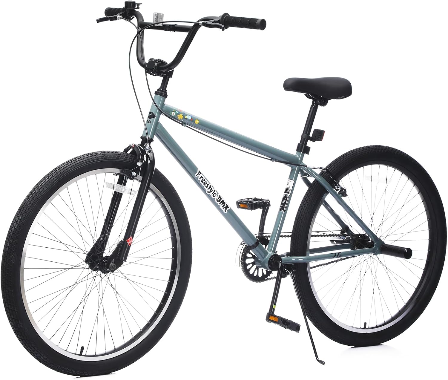 ZUKKA 26 Inch Mountain Bike BMX Handlebar Bicycle Single Speed Kids Bike with Adjustable Handlebar and 2 Step Pegs for Kids 14+ Years Old Multiple Colors