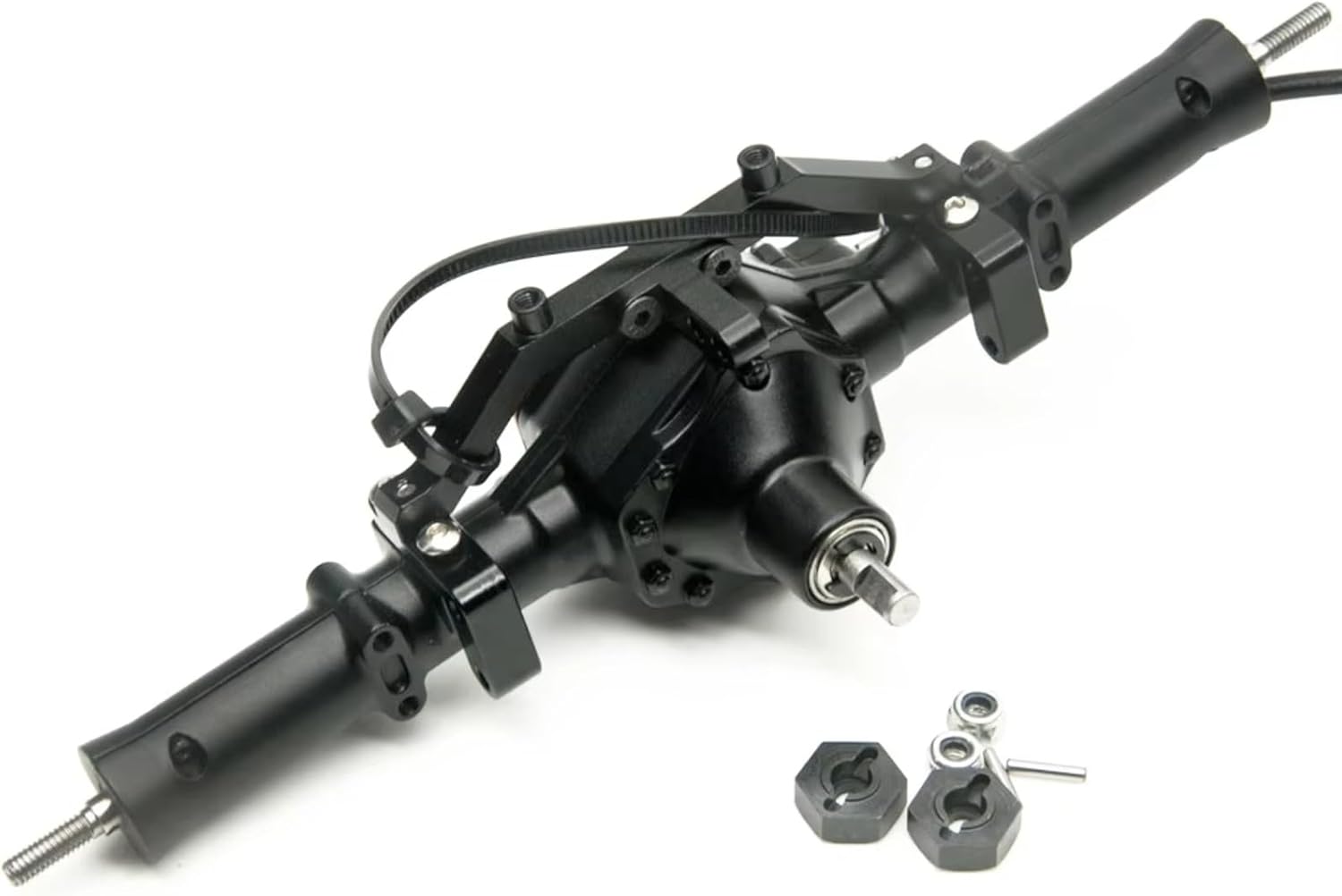 RC Repairs Models For Axial For SCX10 1/10 Aluminum Front Rear Axle With 4WD Lock Scale RC Crawler Car Upgrade Accessories Parts(1set)