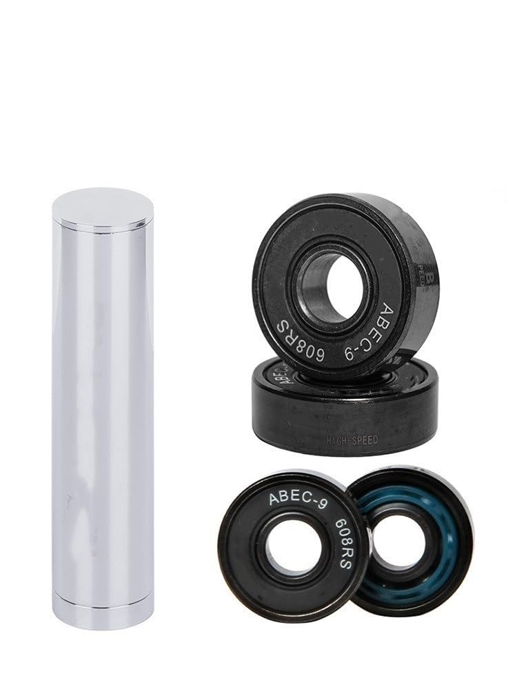 WEIWEIBEIER 608RS Black Ceramic Bearing ABEC-9 Speed Skating Bearing for Roller Skates Skateboard Bearings Competition Level (Size : Wooden Box, Style : 16pcs)