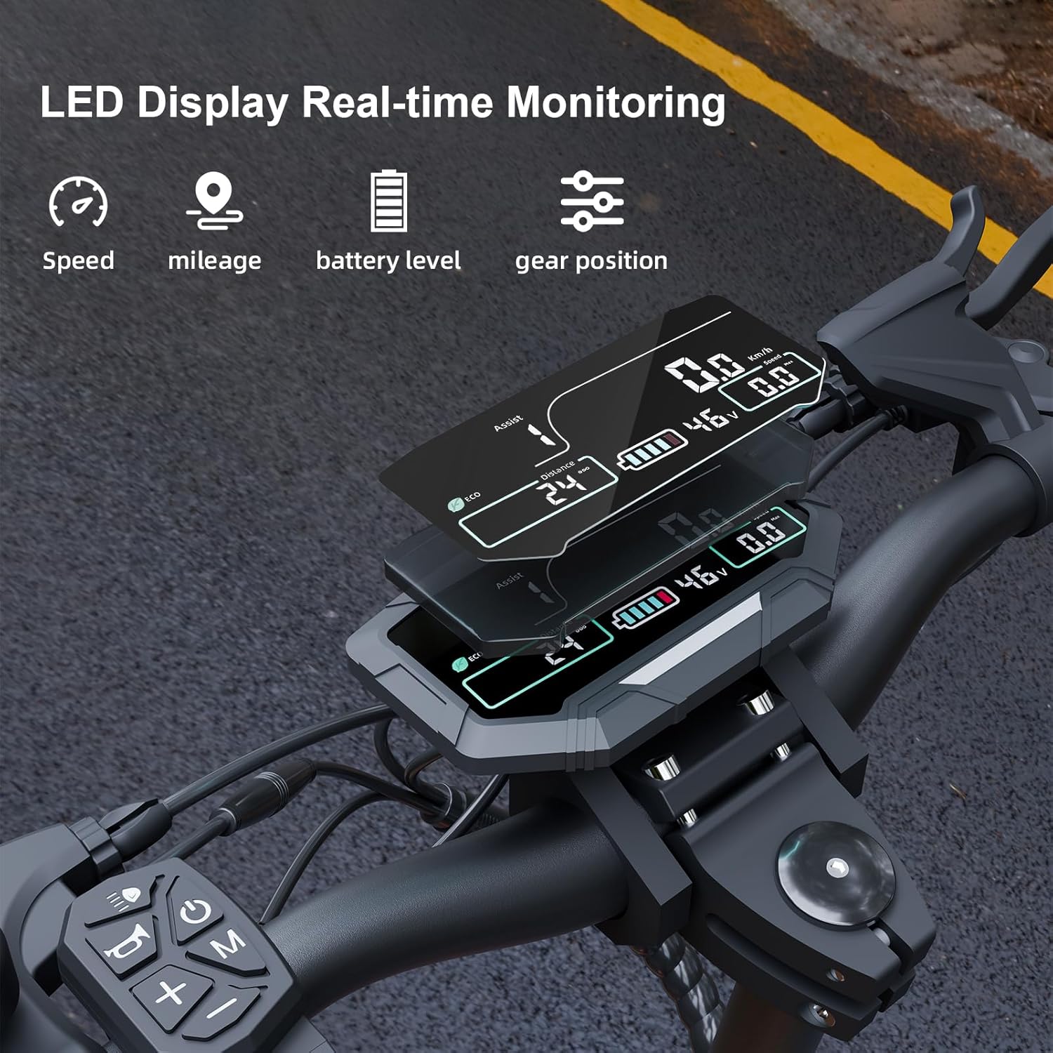 Adults Electric Scooter Escooter 1600W Motor 31MPH Top Speed 31 Miles Long Range 10