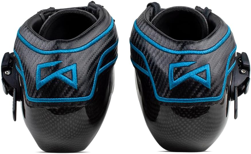 Professional Carbon Fiber Inline Speed Skating Boot, Lightweight Stiff Racing Boot for Competitive Inline Skaters