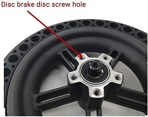 Electric Scooter Tires Electric Scooter Tire 8.5 Inch 8 1/2X2 Explosion-Proof Wheel Assembly Including Disc Brake Pads Suitable for Mijia M365 Electric Scooter R Solid tire