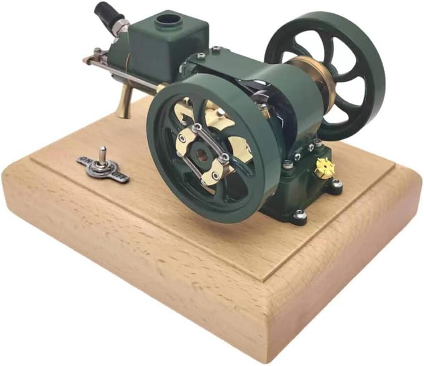 Engine Model Kits, 1.6CC Hit and Miss Evaporative Four-Stroke Horizontal Water-Cooled Gasoline Engine Internal Combustion Engine Mini Engine Model Kit, Physics Science Engine Kit