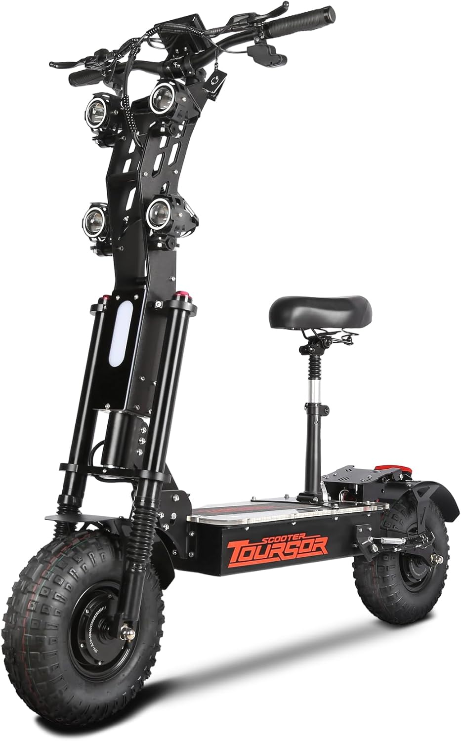 Adult Fast Electric Scooter, 70 Mile Range, 60V/50A Li-Ion Battery, 14