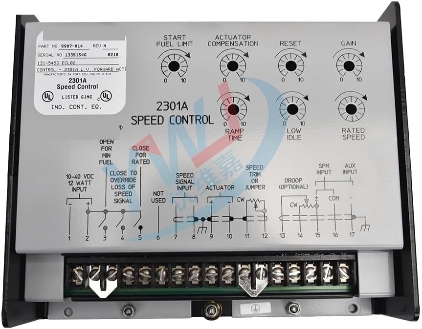 Generator Speed Control Parts 2301A PN 9907-014 Speed Controller Diesel Engine Generator Electronic Speed Controller(9907-014 Original)