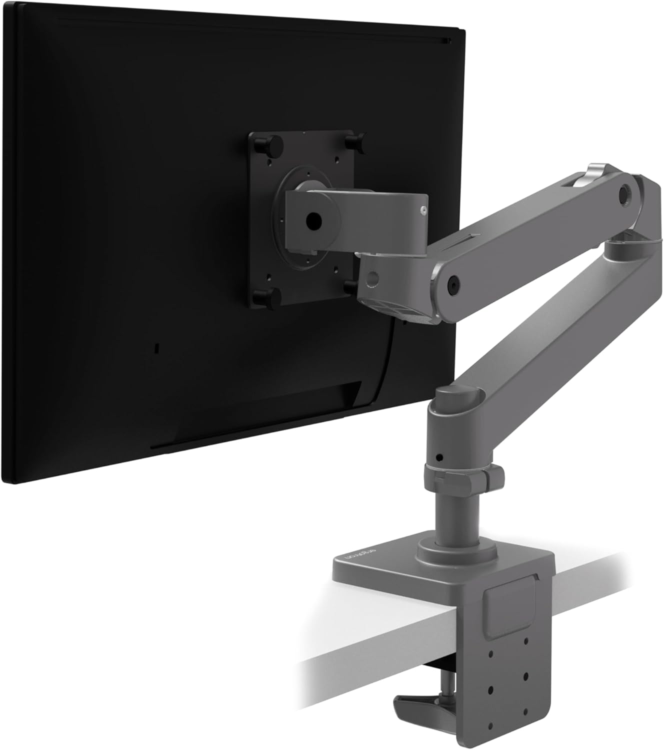 Ergotron – Upgraded LX Pro Premium Monitor Arm, Single Monitor Desk Mount – fits Flat Curved Ultrawide Computer Monitors up to 34 Inches, 4 to 22 lbs, VESA 75x75mm or 100x100mm – Dark Grey