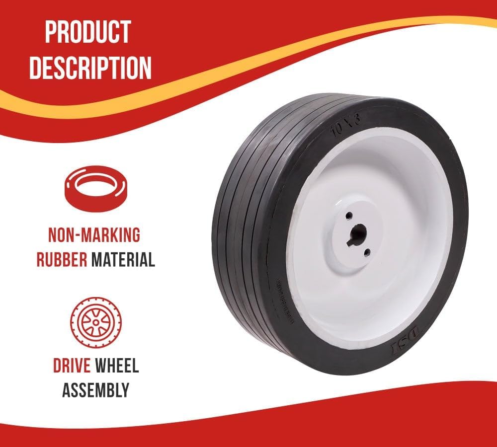 Mytee Products (4 Pack) Genie 57998GT Non-Marking Scissor Lift Tire/Wheel Assembly - Fits GS-1330M