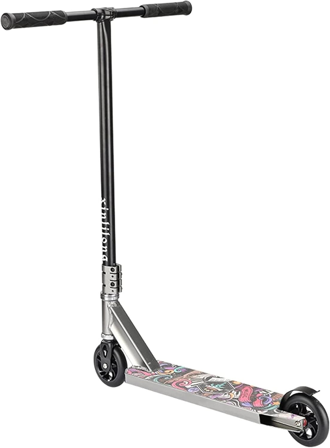 Adult Street Car Two-Wheel Professional Extreme Scooter Competitive Stunt Car Combination Scooter (Color : Red) (Light Grey)