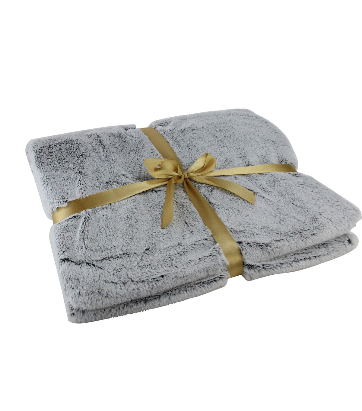 Northlight Ash Gray Plush Rectangular Throw Blanket 55 x 62