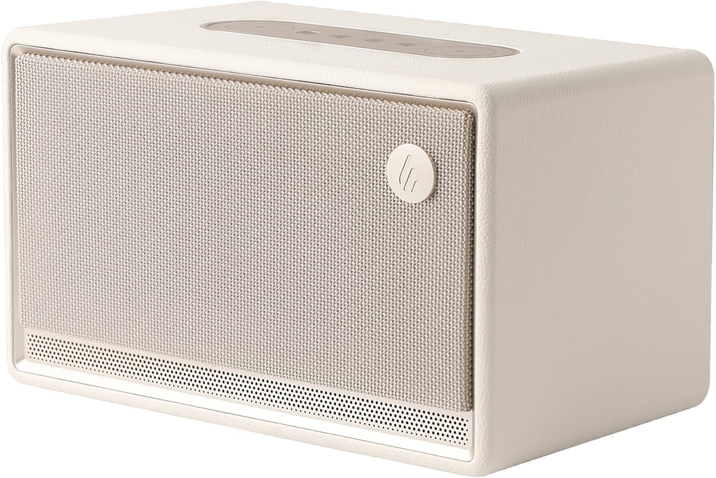 Edifier ES300 Tabletop Wireless Speaker, Hi-Res Audio Bluetooth 5.3 & 12H Long Playtime, Crystal Clear Sound Multiple Connectivity for Home Office Outdoor Desktop (Ivory)