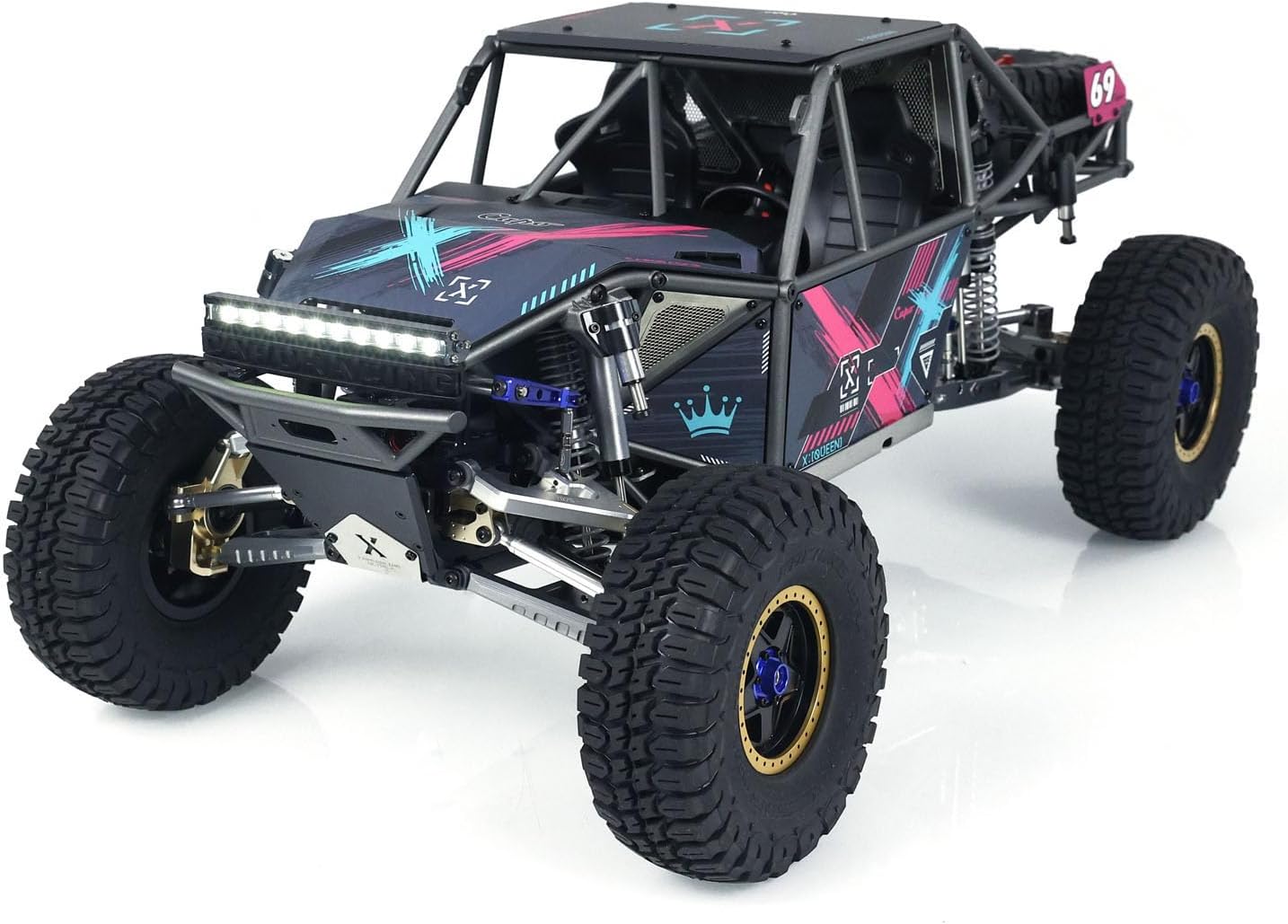 Capo 1/8 RC Crawler Car Model for U4 Queen CD1582X RC Racing Vehicles 2-Speed Transmission Light Sound MT12 Radio Controller RTR Crawler Model