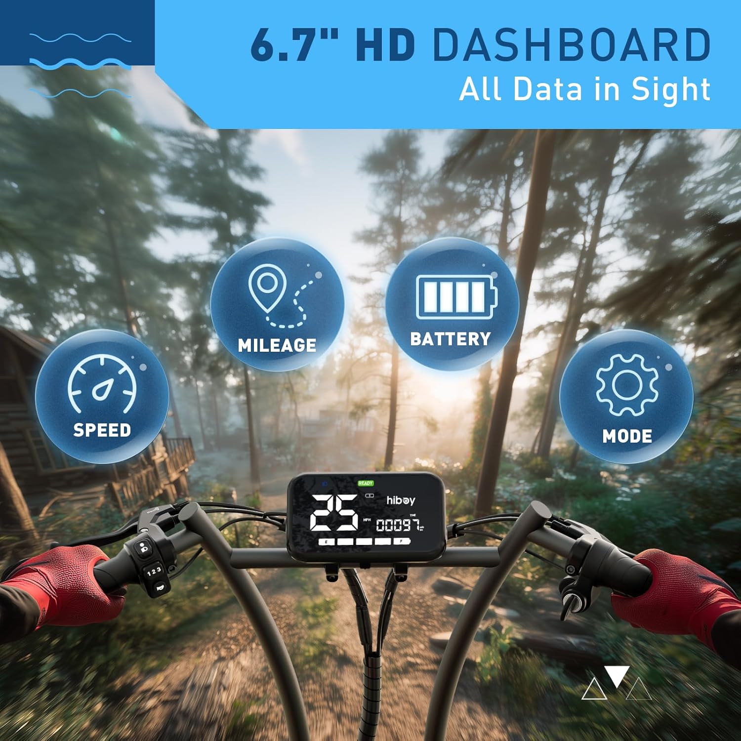 Hiboy S2R Plus/MAX Pro/U2 Pro Electric Scooter, 500W–810W Peak Motor, 19–22 MPH, 22–46.6 Miles Long Range, Foldable Commuter Electric Scooter for Adults