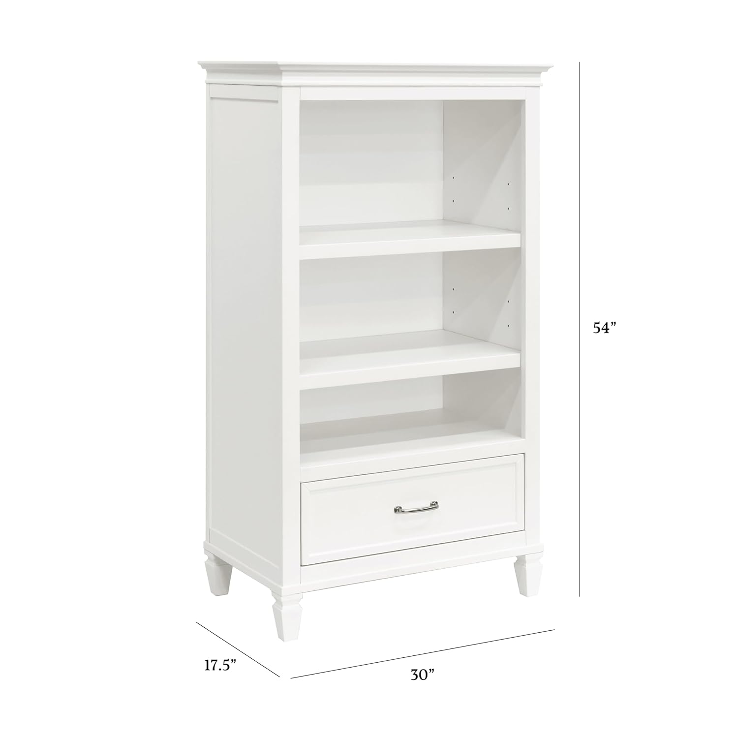 Namesake Darlington Assembled Bookcase in Warm White