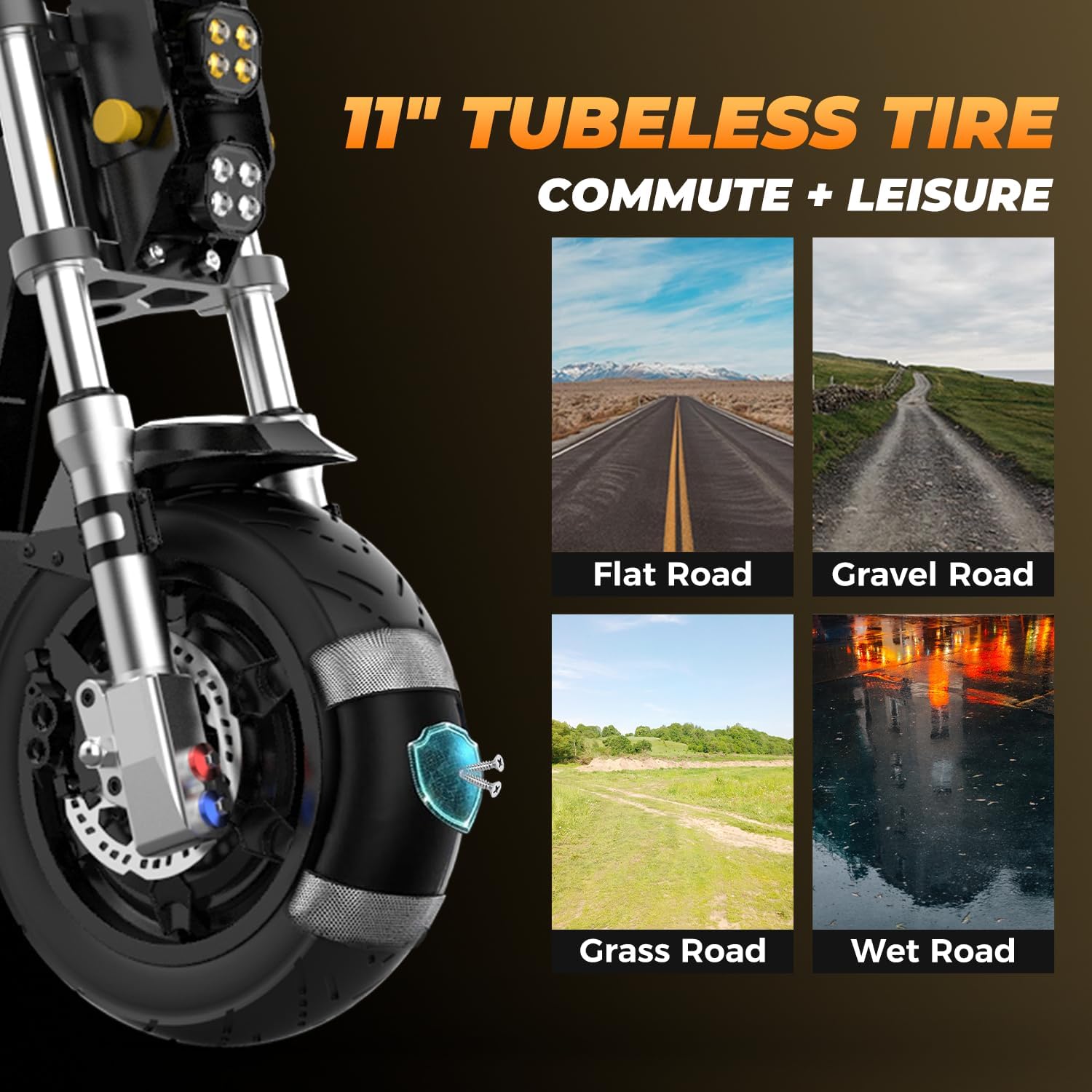 L7 6000W Dual Motor Escooter Adult, Max 50 MPH/45Miles, 60V 35Ah Large Battery, Full Suspension, Hydraulic Brakes, 11