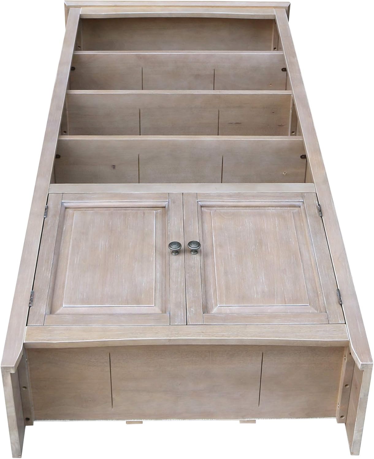 International Concepts Shaker Bookcase-72 H Bookcase, Washed Gray Taupe