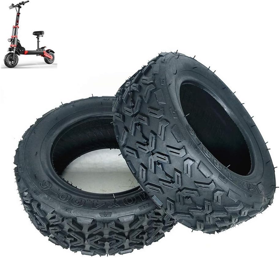 10X4.00-6 acuum Off-Road Tires 10-Inch at Tires Scooter Non-Slip Wear-Resistant Pneumatic Tires Thick and Durable ModelsEasy to ReplaceResistant Mill