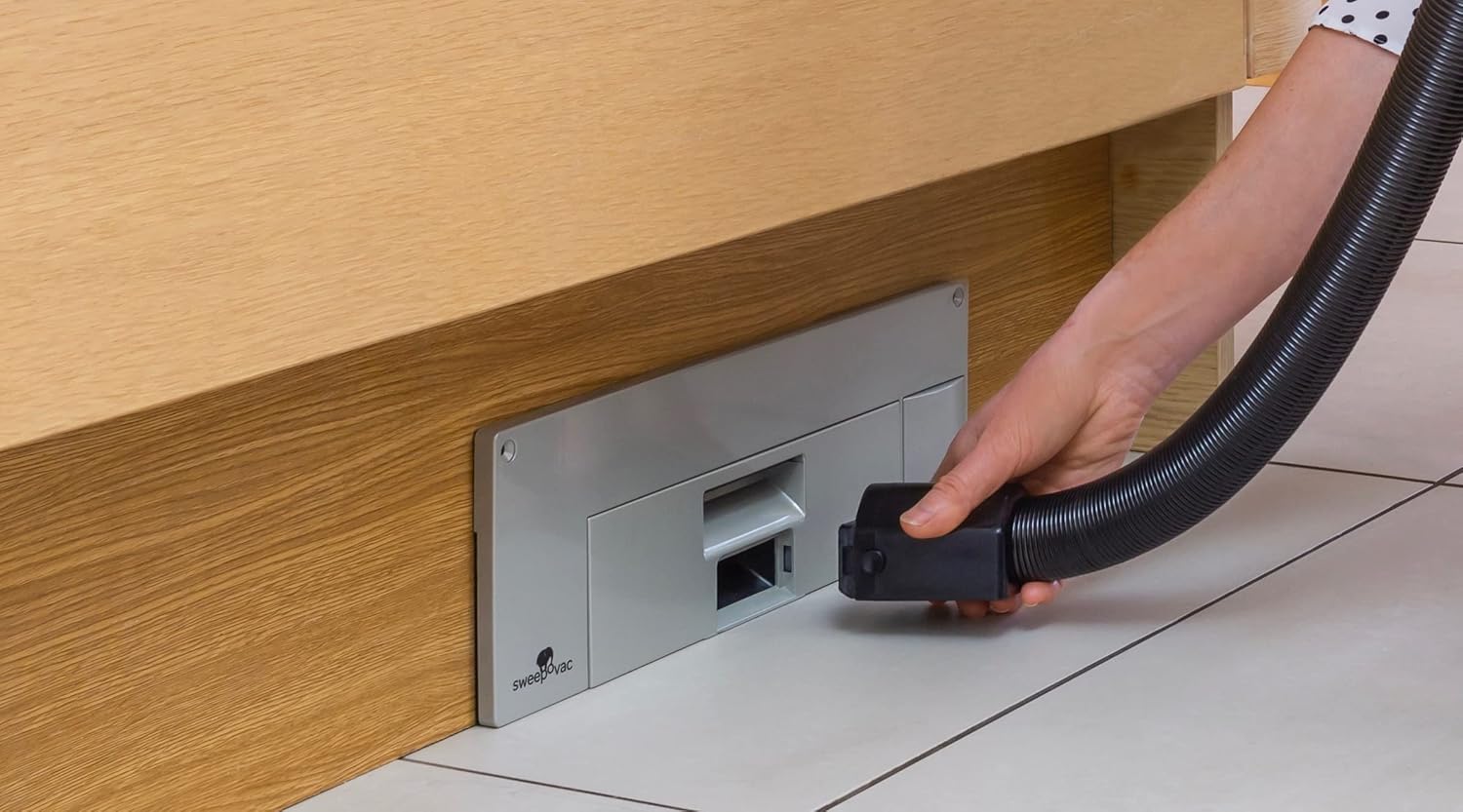 Sweepovac Big Kick Under-Counter Kitchen Vacuum, Silver