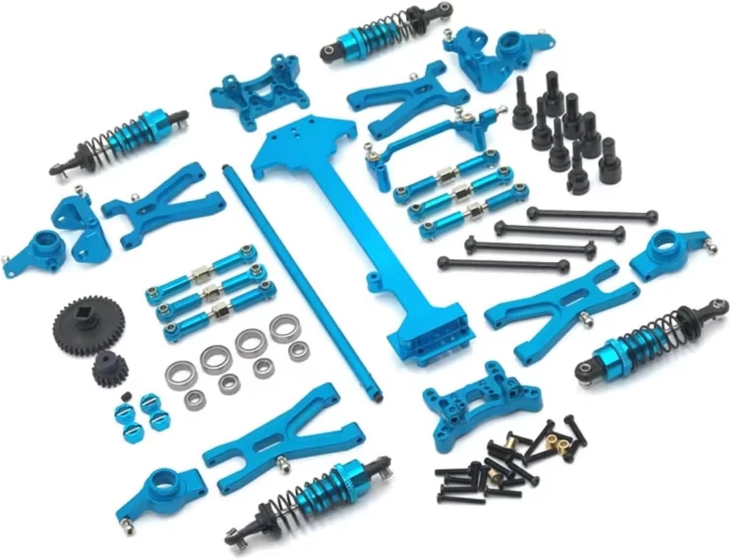 Rc Components For WLtoys A949 A959 A969 A979 K929 1/18 Metal Upgrade Modified Spare Parts RC Car Accessories Replacement Repair Modification(SKY BLUE)