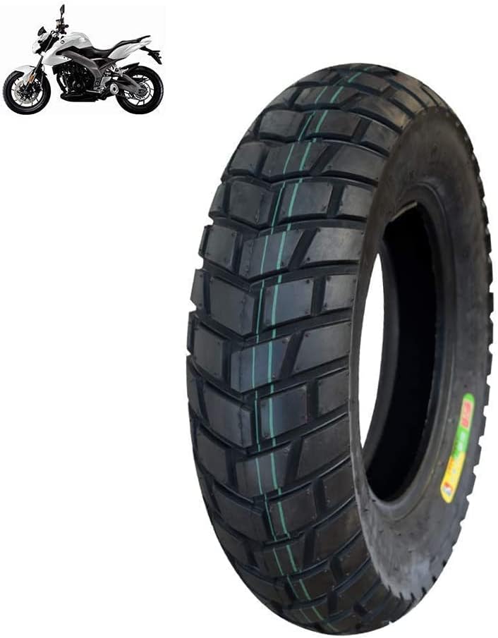 Tire 120/90-10 6Pr Vacuum Tire Scooter Off-Road Non-Slip Tire Suitable for 3.0X10 Rim with NozzleEasy to ReplaceResistant Mill