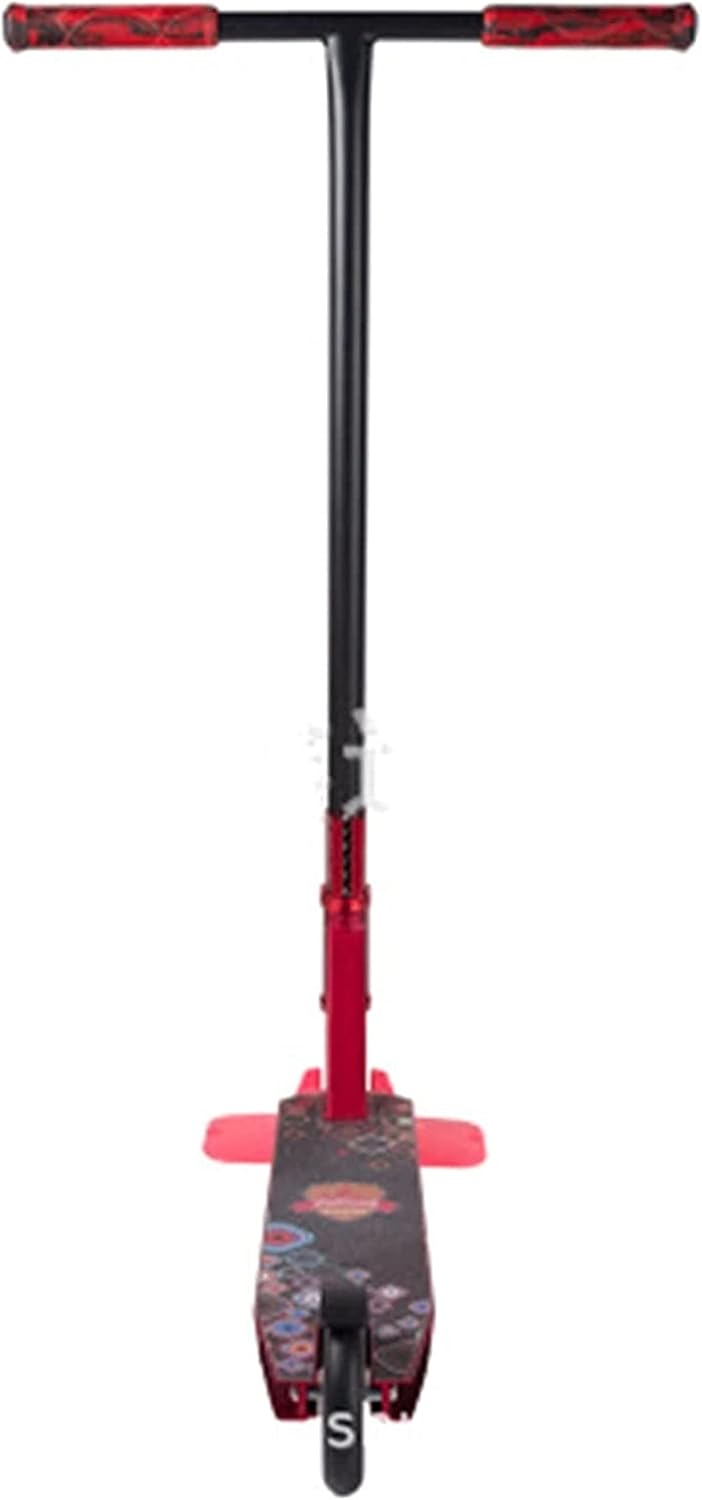 Adult Street Car Scooter HIC Safety System Professional Extreme Sports Car Stunt Scooter (Color : Red) (Black)