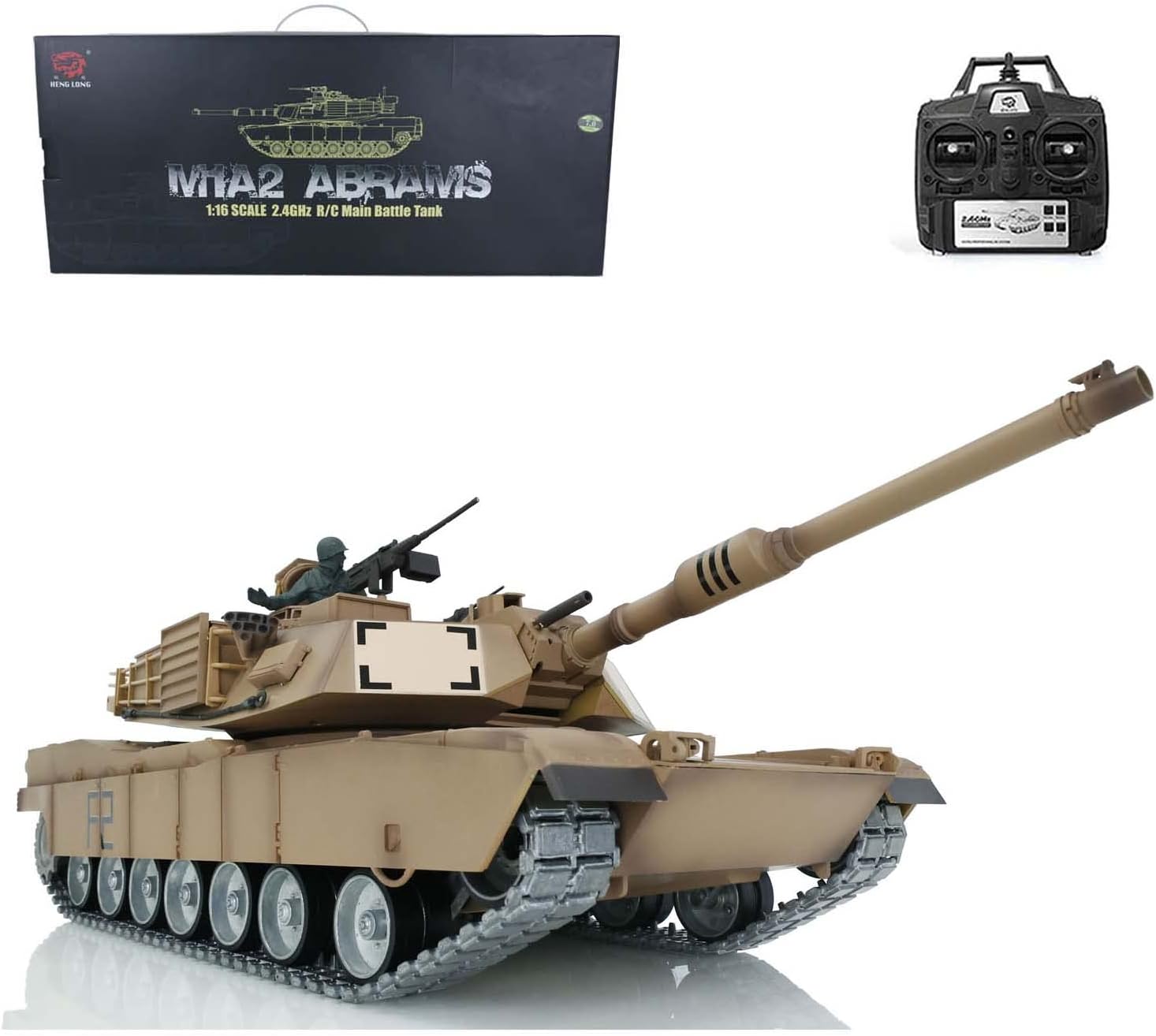 Toucan RC Hobby US in Stock Pro Ver Henglong 1/16 TK7.0 Abrams RC Tank 3918 360° Turret Barrel Recoil Airsoft Shooting BB Bullets for Adult