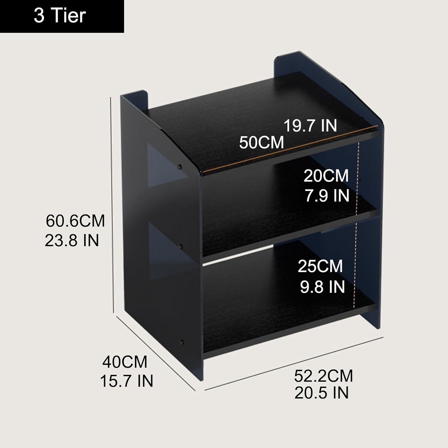 Media Storage Cabinet Audio-Video Media Stand with Adjustable Shelves