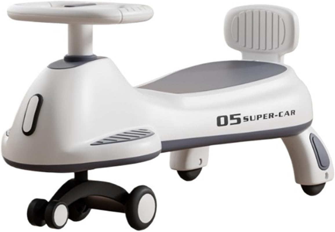 Swing Car with Silent Flashing Wheel Wiggle Car for Kids Anti-Rollover Indoor and Outdoor Toy Vehicle