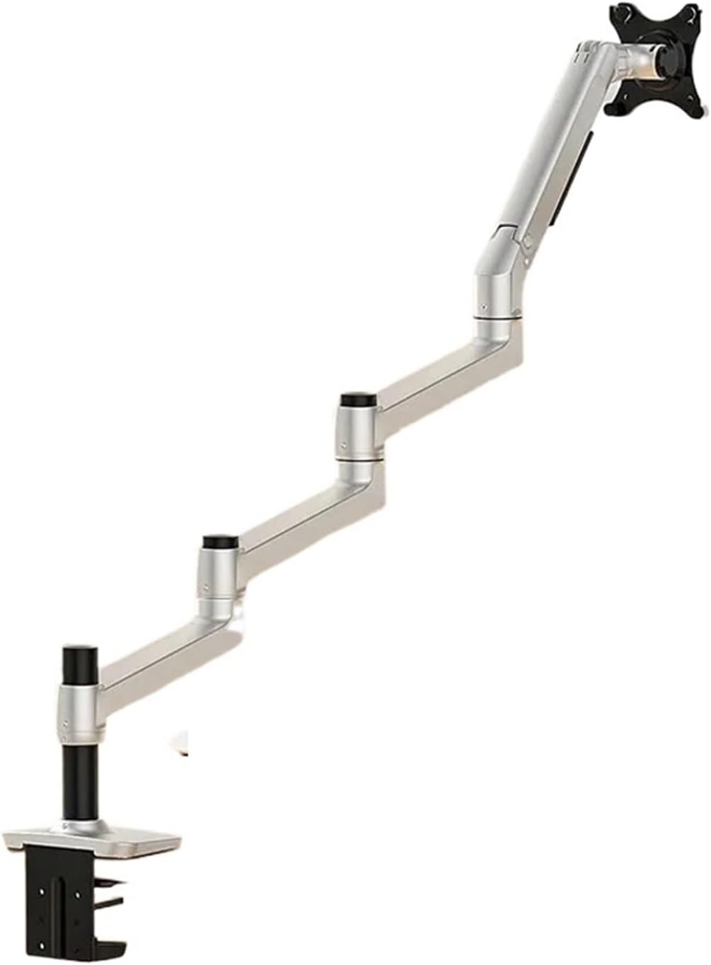 DL-8014 Mechanical Spring 3-6KG Extra Long Arm Clip Grommet 100x100 75x75 Monitor Stand 17