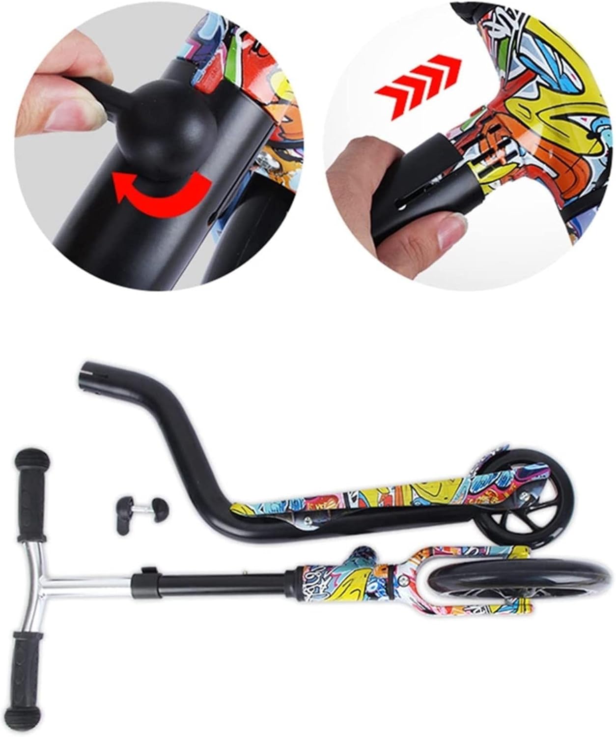 Two-Wheeled Scooter Big Roller Scooters Beautiful Printing Kick Scooter Scooter