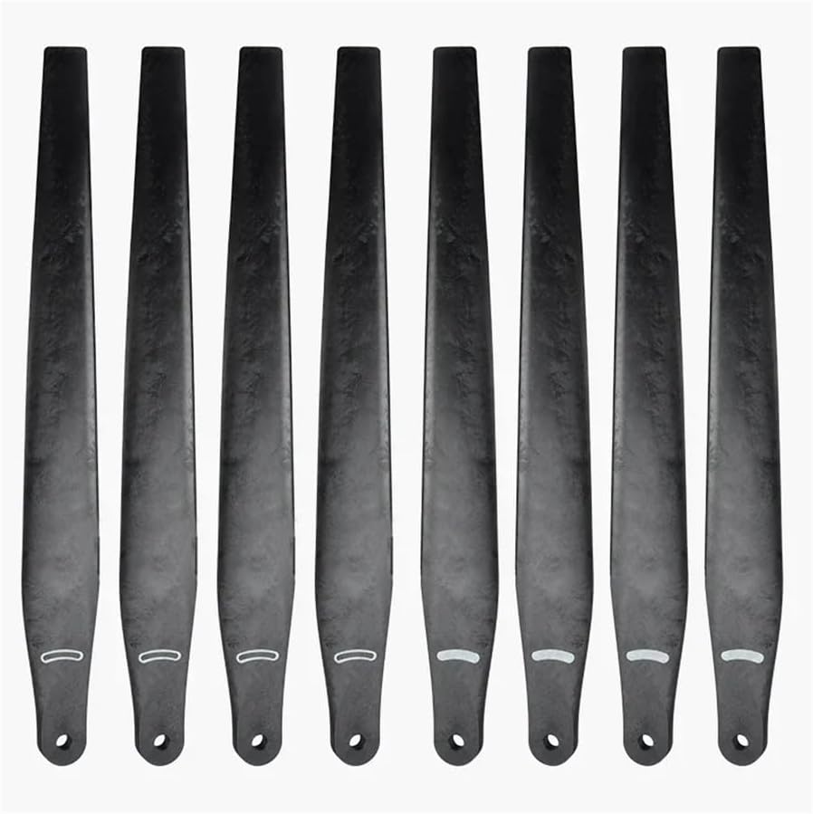 R5627 Reinforced Carbon Nylon Mix 56-Inch Folding Propellers (CW/CCW Set) for T60 Systems, Heavy-Lift Drone Rotor Components(8pcs Black)