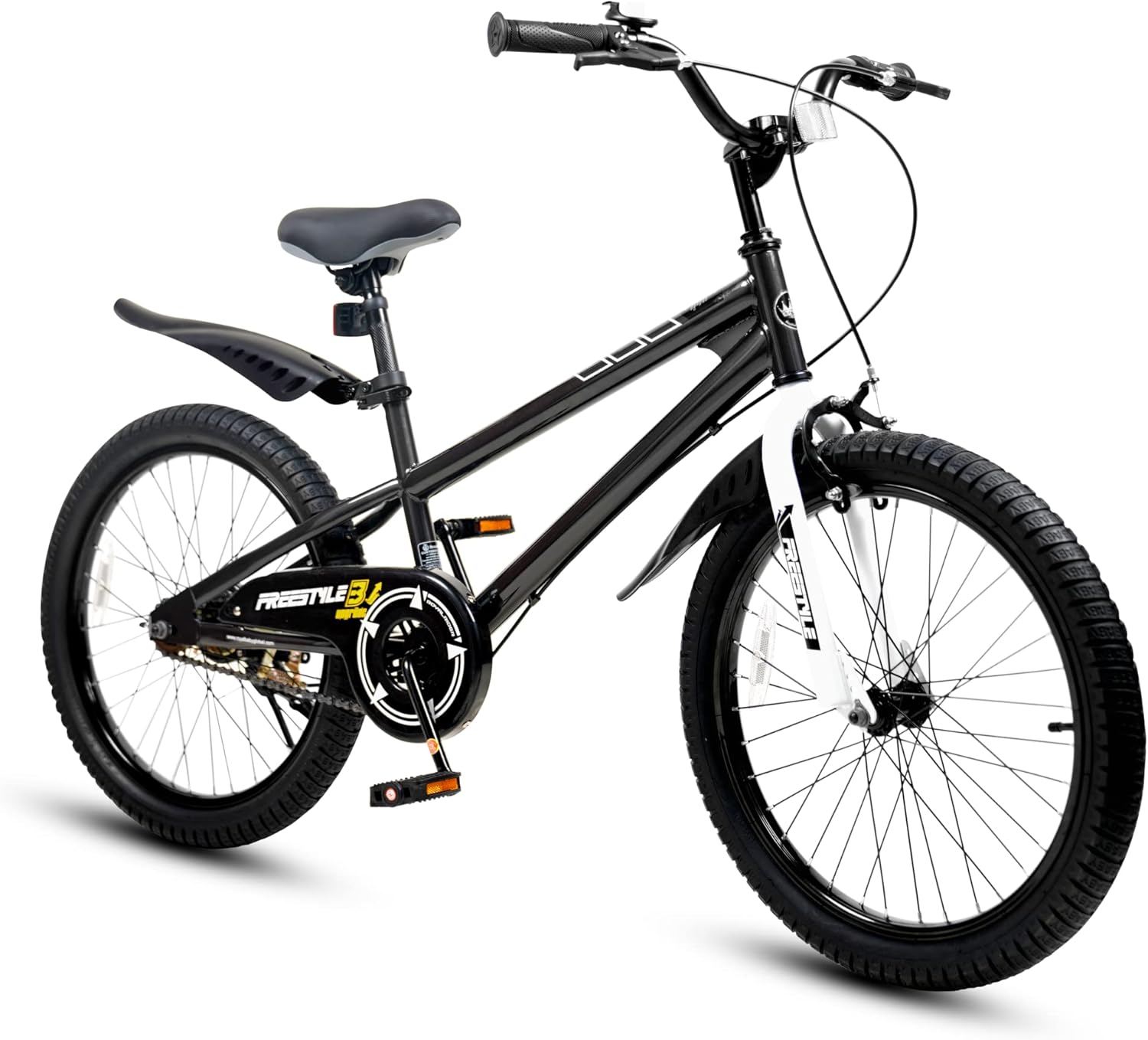 Royalbaby Freestyle Kids Bike Bundle 20 Inch & 18 Inch Wheel Bicycles with Dual Hand Brakes Kickstand Boys Girls