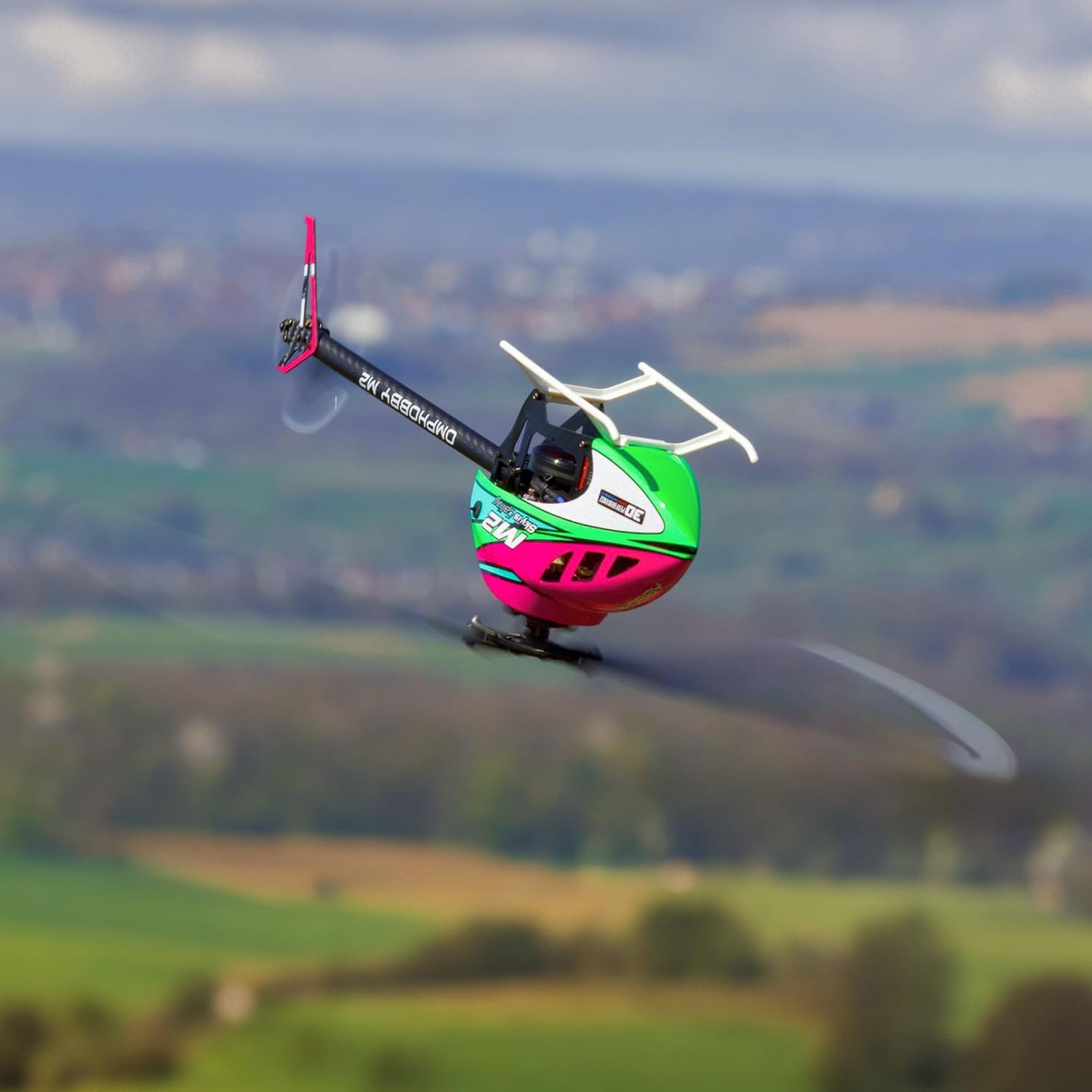 OMPHOBBY M2 V3 PRO RC Helicopter for Adults, Support APP Tuning & Telemetry, 6CH 3D Brushless Direct Drive, Lightweight 320g, OFS3 Flight Control, 200-Class Mini Helicopter for Outdoor Yellow PNP