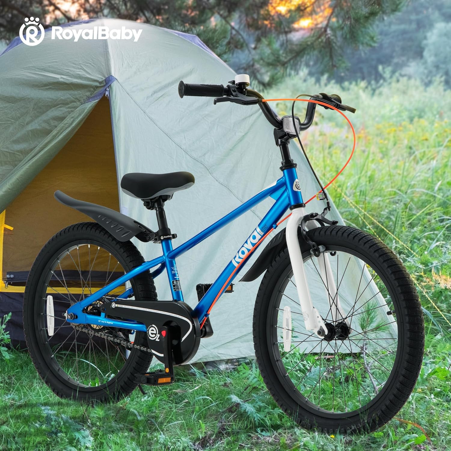 RoyalBaby EZ Kids Bike, 12 14 16 18 Inch 2-in-1 Balance to Pedal Training Bicycle for Boys and Girls Ages 3 to 9 Years,Easy Learn to Ride for Beginners