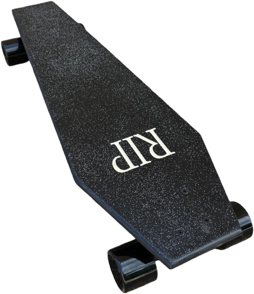 Coffin Death Tarot Black Skateboard | Longboard | 30x9 | Coffin Croozer