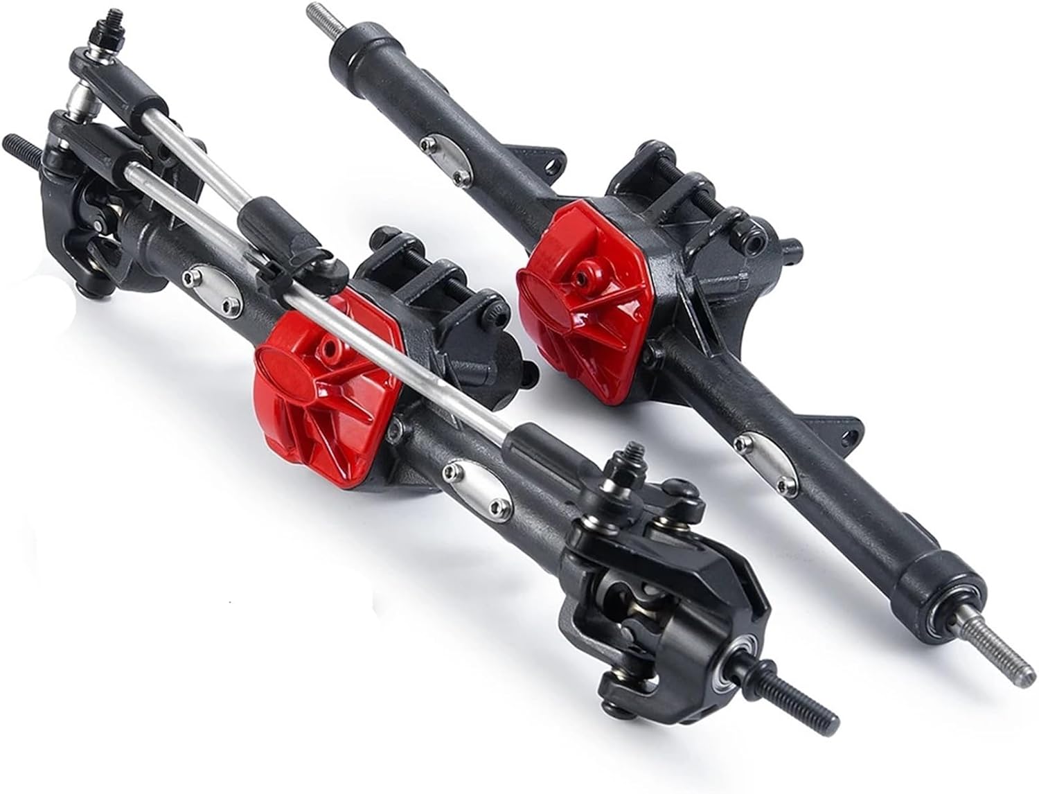 RC Vehicle Axles Compatible with Axial for SCX10 II 90046 90047 90059 90060 1/10 RC Car Metal Front Rear Straight Axle RC Car Upgrade Accessories(1 Set)