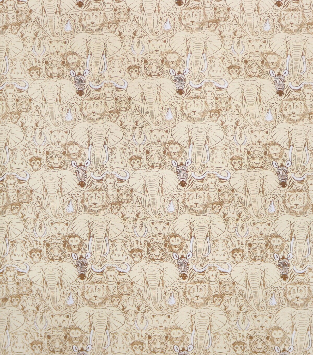 Sketched Safari Super Snuggle Flannel Fabric