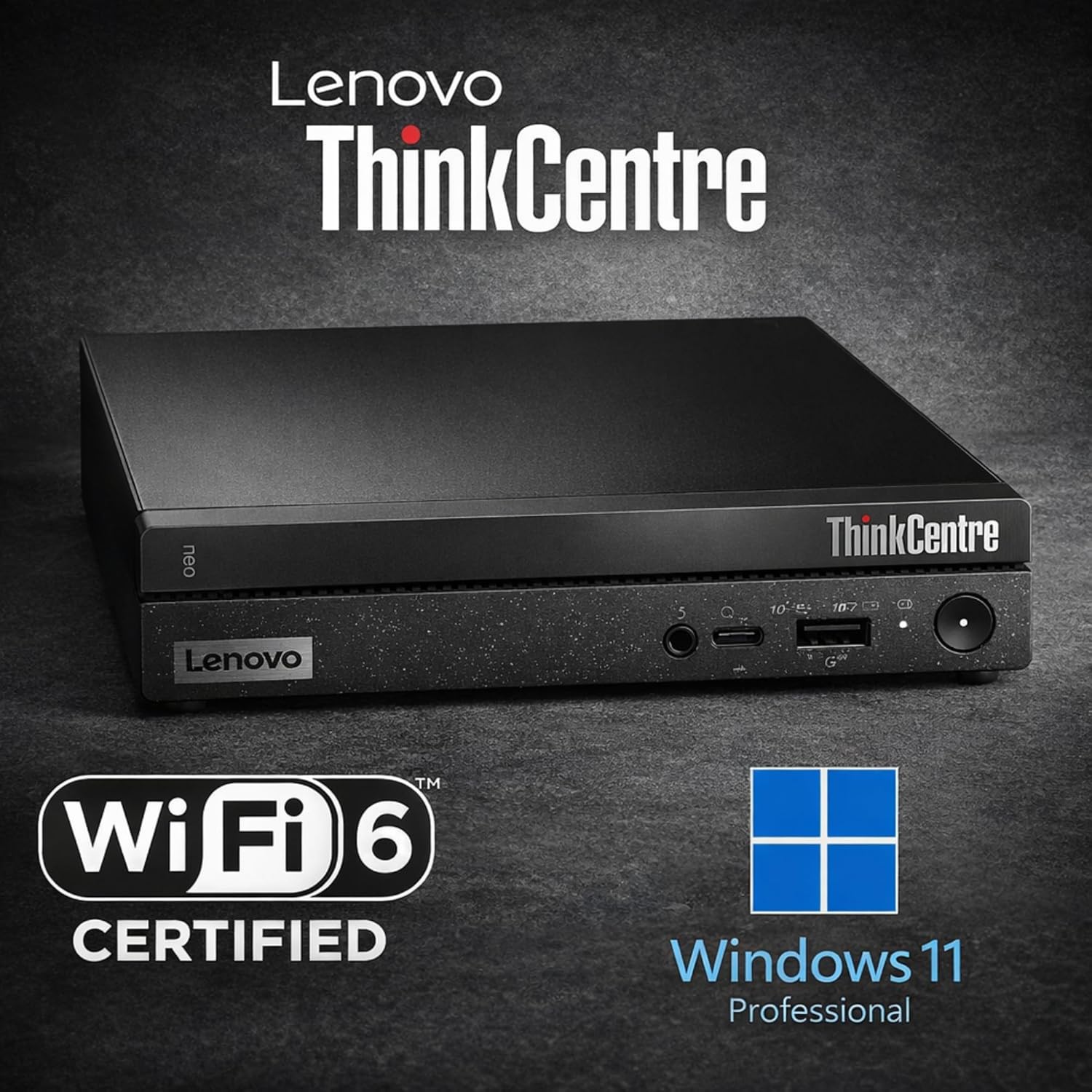 Lenovo ThinkCentre Business Mini PC Desktop Computer - 64GB RAM - 2.5TB Storage - Intel 6-Cores Upto 4.40GHz | 2TB SSD and 512GB External, Wired Keyboard & Mouse, 2 Display Ports, Office Space Saver