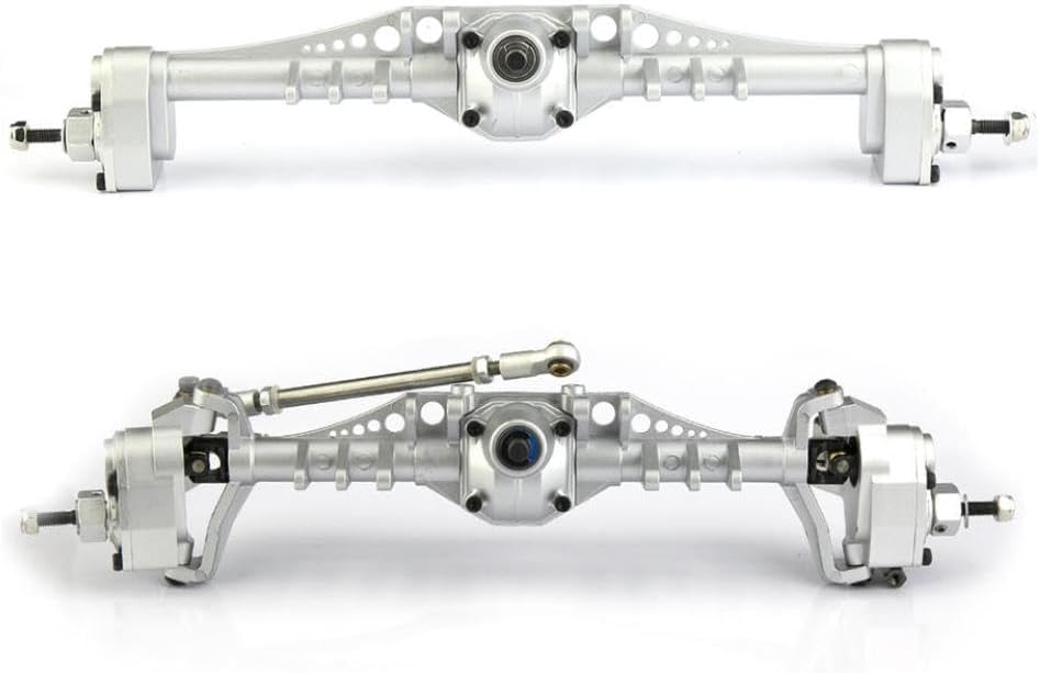 Metal Portal Axle Front and Rear Axle for RC Vehicle Compatible with UTB10 1.9 1/10 RC Crawler Car(Silvery)