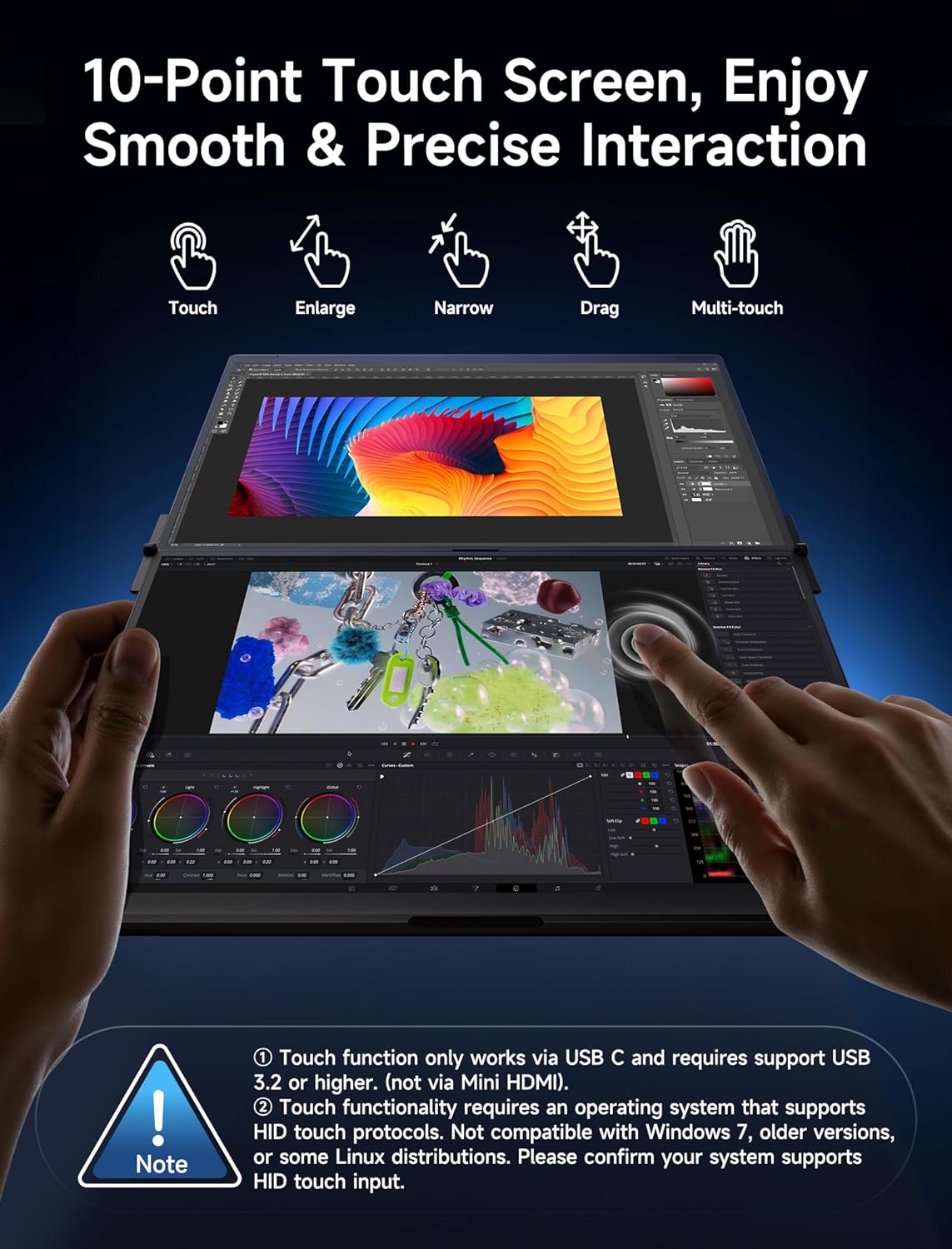 JSAUX FlipGo Touchscreen 16