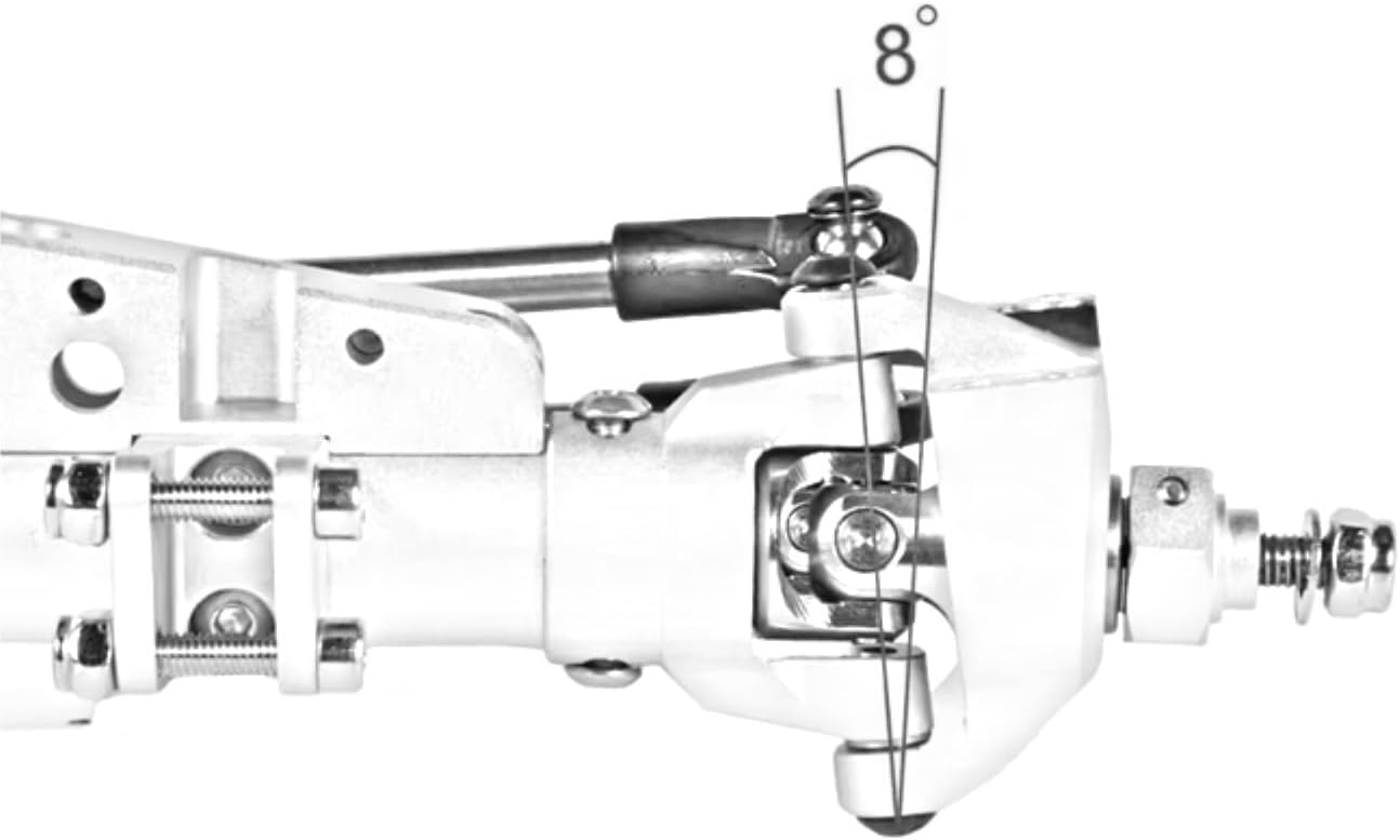 RC Axles For Axial For Wraith 90018 RR10 Bomber SMT10 For Capra 1.9UTB 1/10 RC Car Crawler Roll Cage For Chassis Aluminum Diamond Axle Set(Silver,Front Rear Axle)