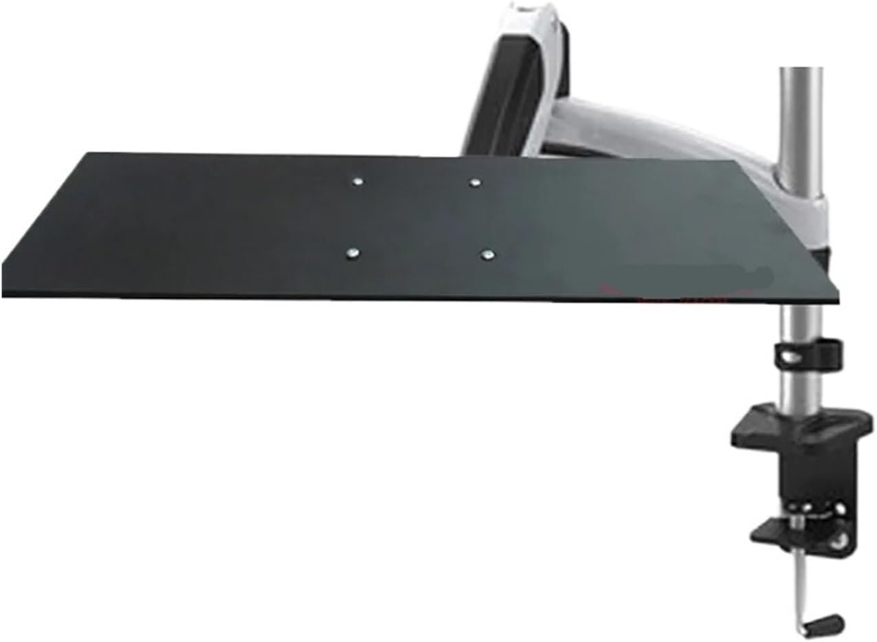 DL-GM112KY Aluminum 27 Inch 0-8 kg 360 Degree Rotating Clamp Gas Pressure Bar Gas Spring Keyboard Stand with Mouse Laptop Desktop Stand