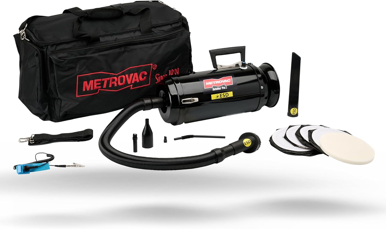 METROVAC DV-3-ESD1V Datavac ESD Maintenance System, Powered Vacuum/Blower, Ultimate Cleaning of Electronic Equipment, Computers, Printers, Copiers