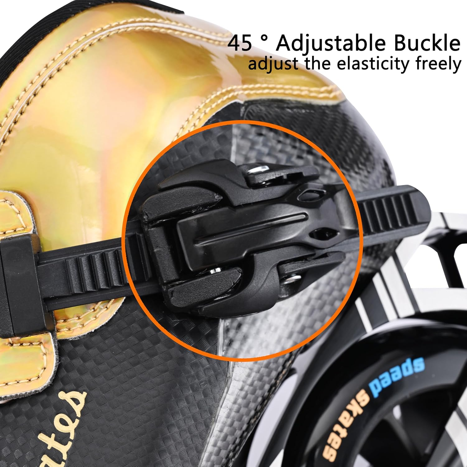 Inline Speed Skates Adult for Mens Womens, Professional Fitness Racing Skates Adult Male, High Performance Roller Skating, Black