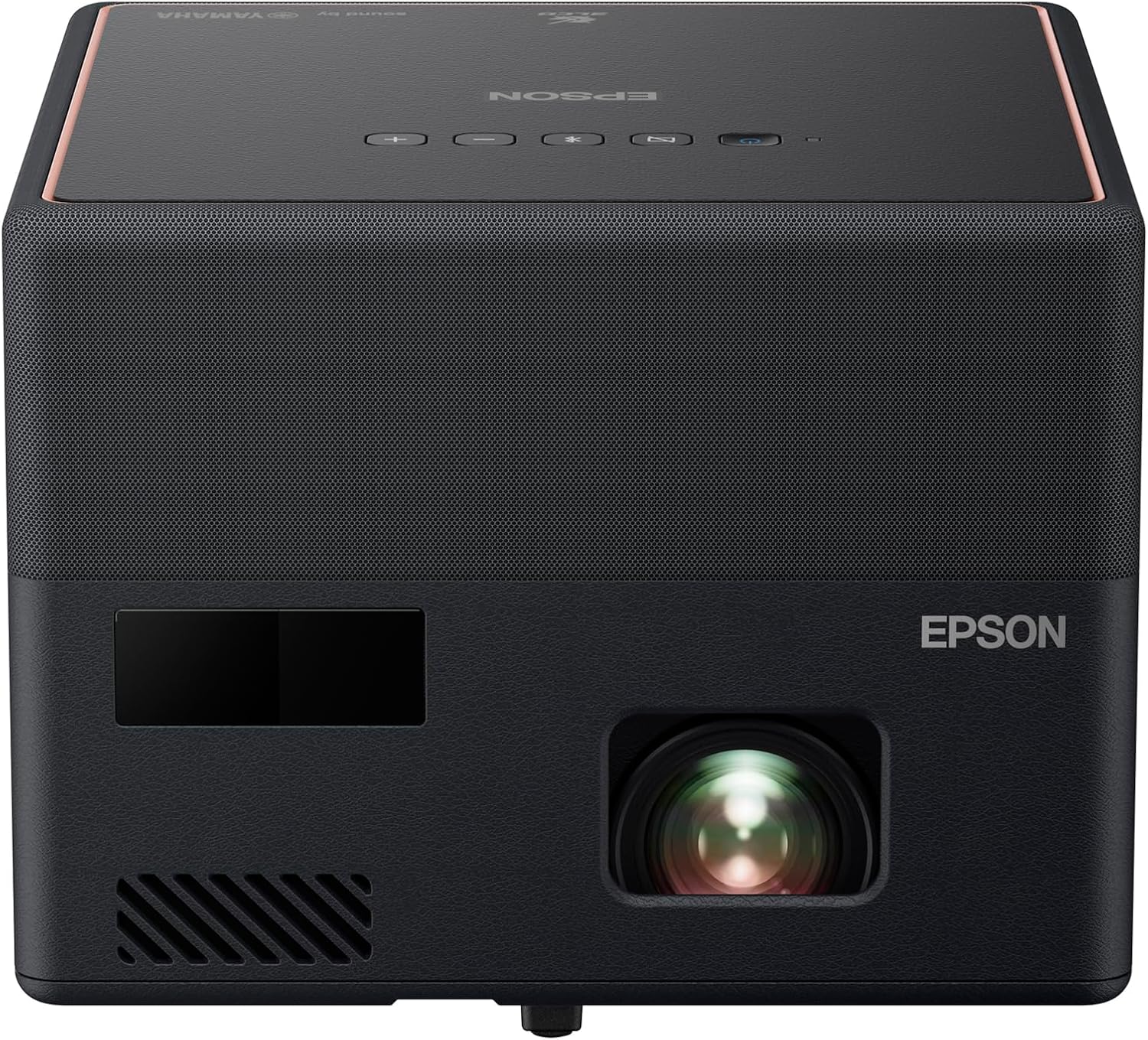Epson EpiqVision Mini EF12 Smart Streaming Laser Projector, HDR, Android TV, Movies, Family Gaming, Portable, sound by Yamaha, 3LCD, Full HD 1080p, 1000 lumens Color & White Brightness Bluetooth Black