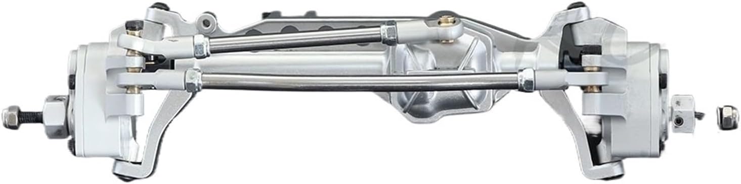 RC Car Parts for Axial for SCX10 III for AXI03007 for Wrangler JL for AR45 1/10 Axle RC Crawler Car Upgrade Part Metal Front Rear Portal Axles Accessories(Silver,Set)
