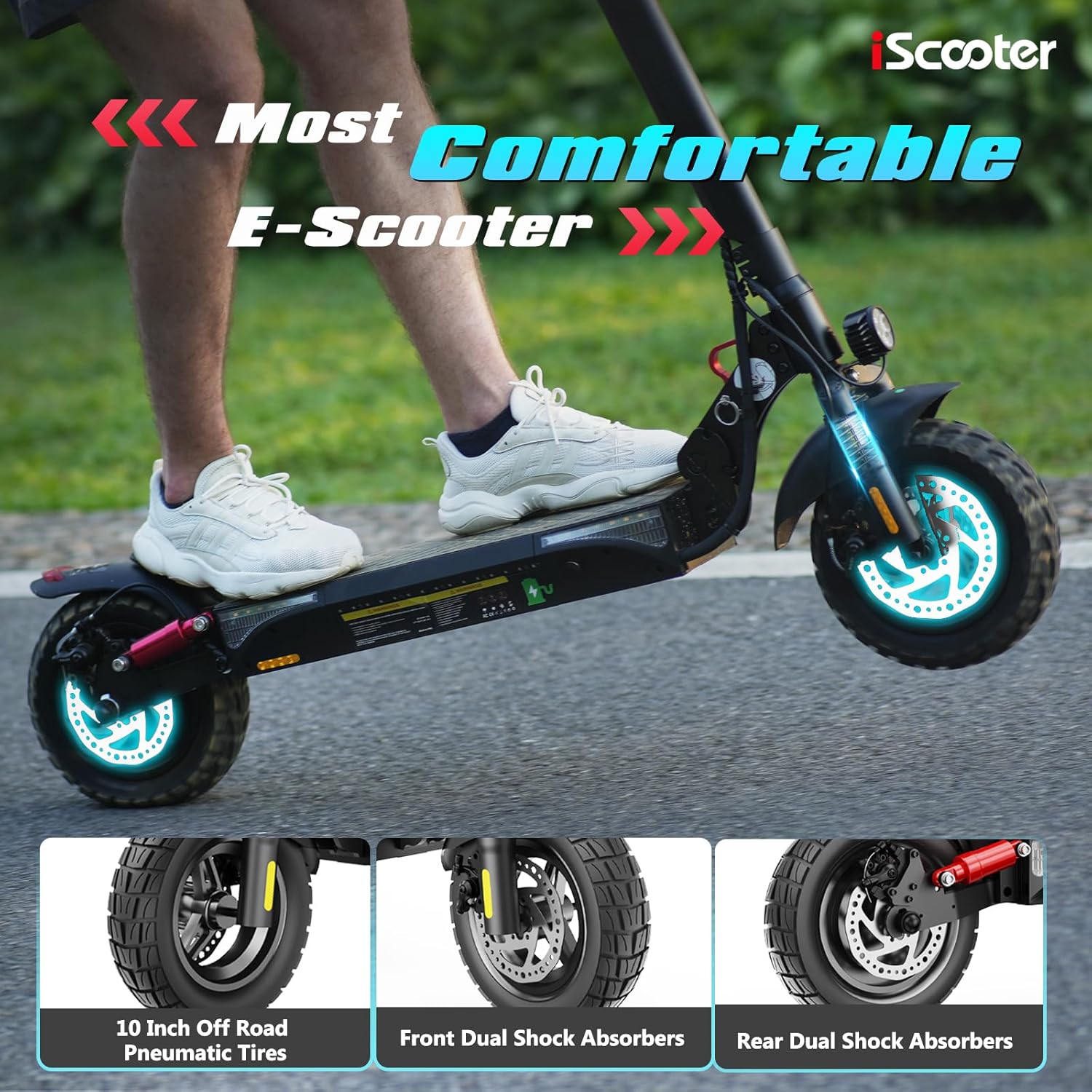 iScooter Electric Scooter Adults, 10